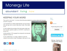 Tablet Screenshot of monergylife.com